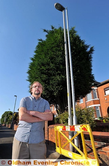 Graham Radcliffe: new lamp posts “a waste”.