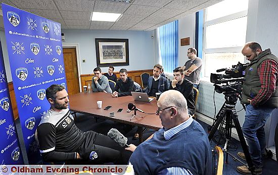 Next question: David Dunn takes his first pre-match press conference as manager. 