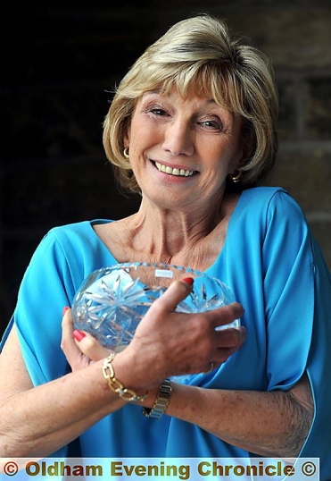 ROSEBOWL winner: Joan Halkyard’s selfless fund-raising efforts saw her clinch the coveted Woman of Oldham title.