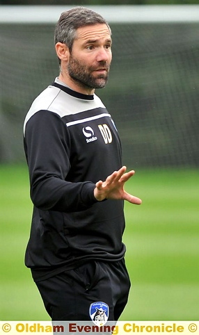 David Dunn: wants passion from his payers.