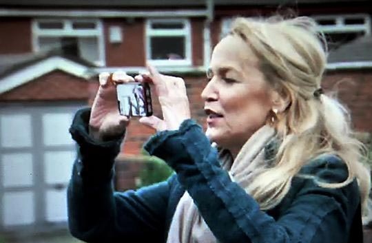 BACK to her roots . . . Jerry Hall in Derker, featured on the show last night Picture from BBC Television