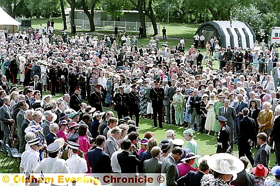 The Queen in Alexandra Park on her 1992 sunshine visit