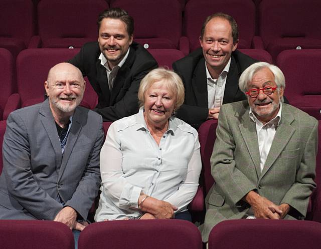 STAR launch . . . top, John Edwards, development manager and Kevin Shaw, chief executive and artistic director and, below, Fine Time Fontayne, Judith Barker and Kenneth Alan Taylor