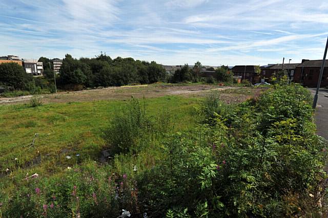 Land on north side of Primrose Bank. An application for a warehouse and offices is being heard by the Planning Committee on Wednesday October 19.