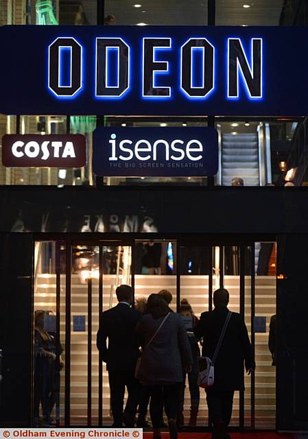 The entrance to the ODEON cinema in Oldham