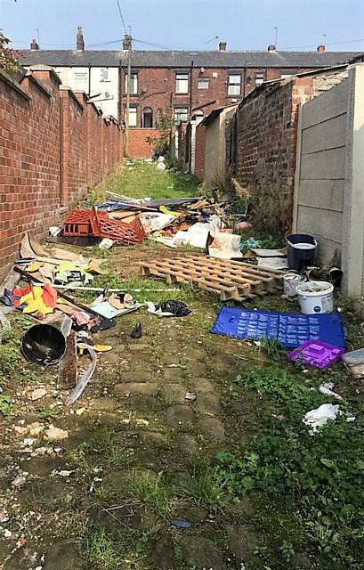 COMPLAINTS have been made over rubbish fly-tipped in Glodwick