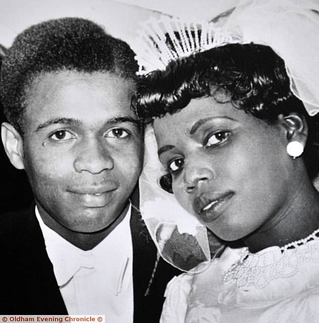 Luton and Yvonne Edghill on their wedding day in 1966