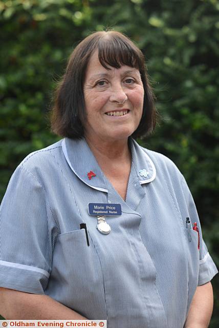 Pride in Oldham nominee Marie Price, nominated for her work as a nurse.