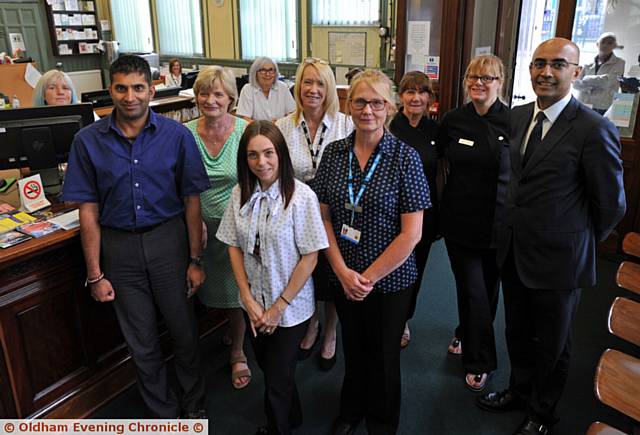 Pride in Oldham nomination for Pennine Medical Centre in Mossley. PIC shows GPs, nurses and reception staff including Dr Bal Duper (right).