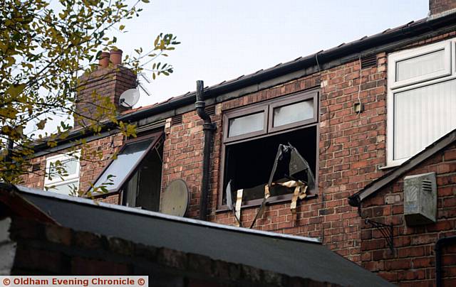 DAMAGE to the house in Hobson Street, Failsworth