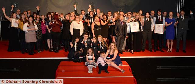 EVERYONE a winner . . . the Pride in Oldham Awards 2016, at Queen Elizabeth Hall