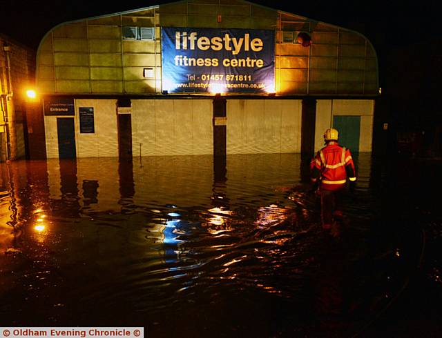 UNDER water . . . the  Lifestyle Fitness Centre on Wellington Road