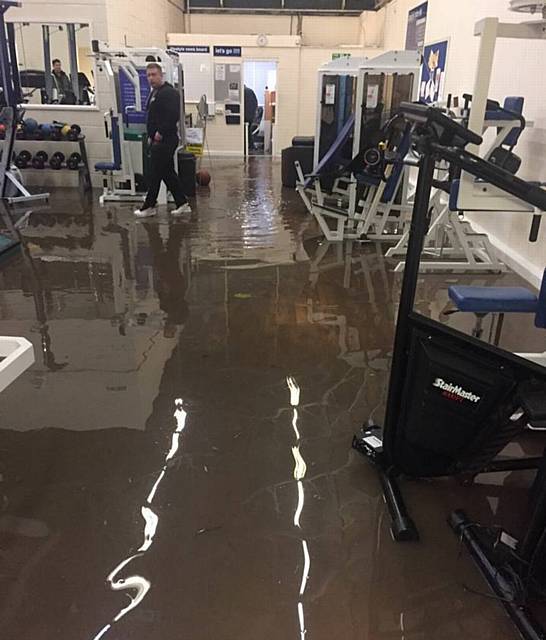 Flooding at the Lifestyle fitness centre, Greenfield
