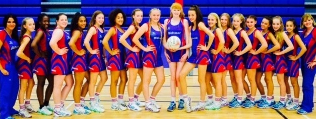 ON PARADE . . . Oldham Netball Club under-14s, who swept aside Didsbury