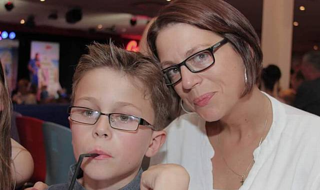 SAFETY fears . . . mum Dawn Speller with son Maxwell