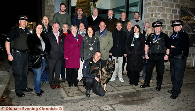 POLICE, Oldham Council, Saddleworth Parish council and bar owners from Uppermill have come together to stamp out drug use