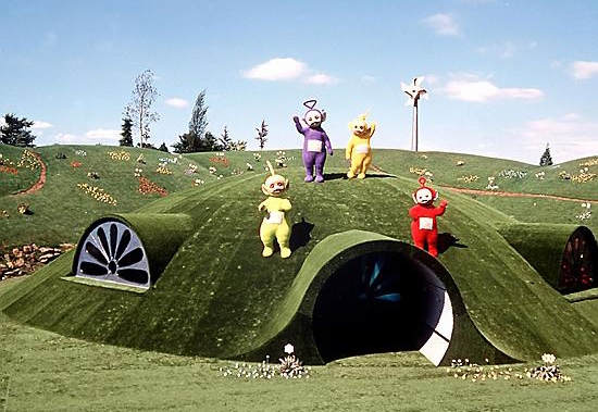 THE Teletubbies house on the show
