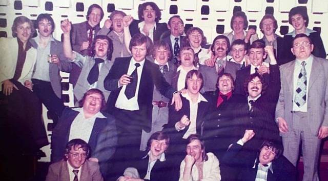 WORKS night out . . . Park Cake staff back in 1978