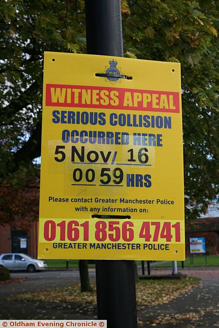 Witness appeal, opposite Asda, on Middleton road, Chadderton, Oldham.