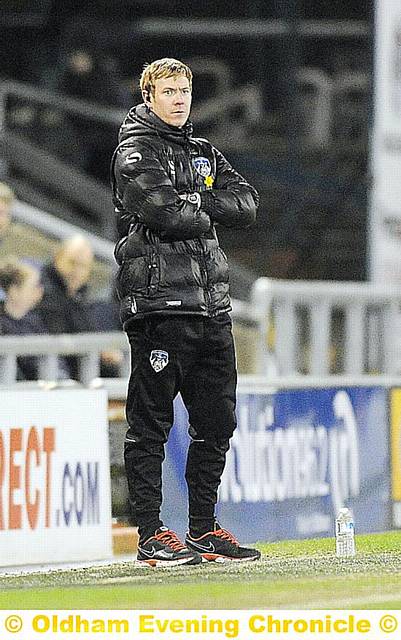 BEST WISHES: Dean Holden hopes John Sheridan can keep Latics in Sky Bet League One.