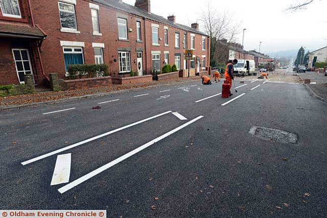 A huge sink hole which appeared in the centre of Rochdale Road, near Tandle Hill Park has now been repaired after eight days.

