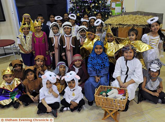 BURNLEY Brow School with Nadia Ali and Mohammed Shahan Ali as Mary and Joseph