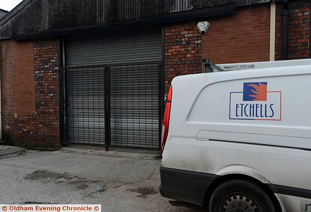 DOORS CLOSED at fireplace manufacturers Etchells, in Mossley