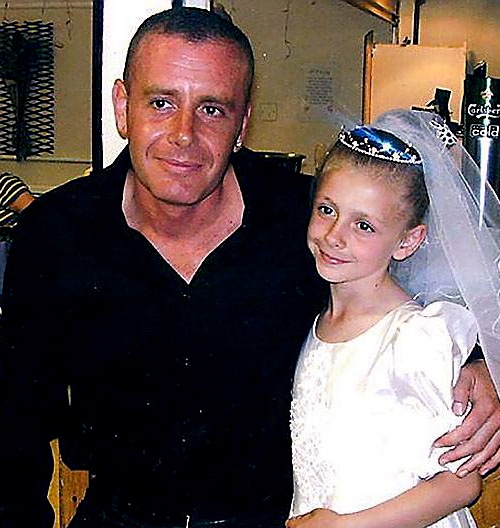 HIT-AND-RUN victim Wayne Leary pictured with his daughter Aimee