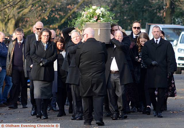 LAID to rest . . . Craig Gill's funeral yesterday
