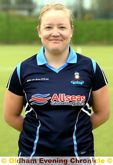 LOUISE HOWARD . . . consolation goal for the firsts.
