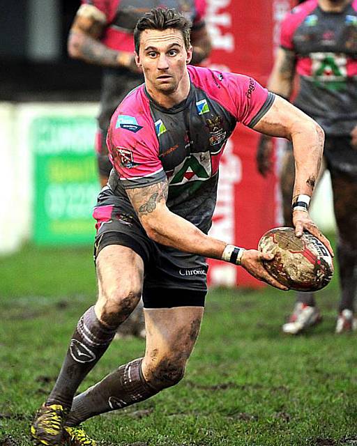 EARLY IMPACT . . . half-back Danny Grimshaw has impressed since joining the Roughyeds.