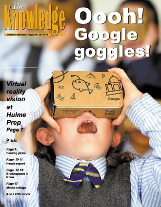 Front Cover of the new Knowledge. Find it by clicking on the'eChron' tab above