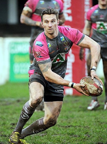 DANNY GRIMSHAW . . . the new signing is expected to play a part in training tomorrow night.
