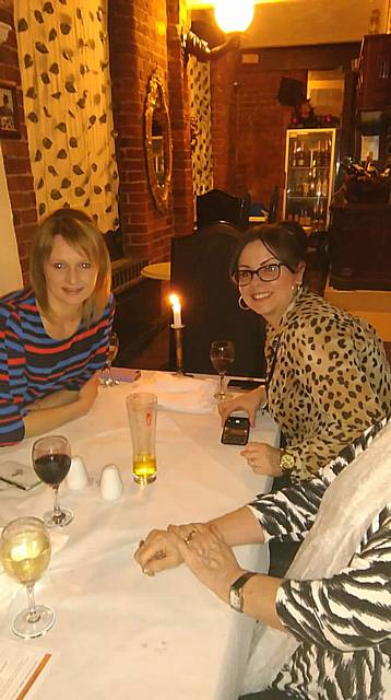 Rachel Wood and Natalie Gleeson first time on Come Dine With Us, at Romanos
