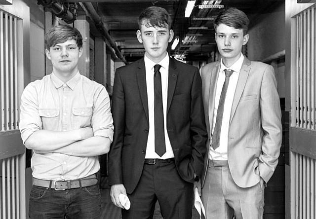 GROWING in popularity . . . the lads are ready to record their debut album