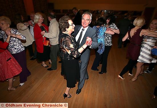 OWNERS Brenda and Dennis Massey and friends at Billingtons’ last dance on Saturday
