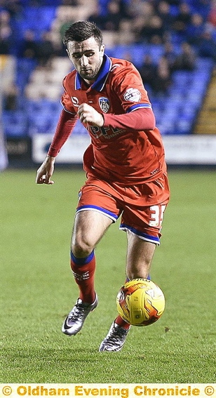 DANIEL LAFFERTY . . . third and final month on loan.