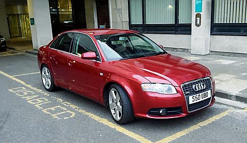 PARKING row . . . the snap of Councillor Bates’ Audi parked in a disabled bay at Oldham Civic Centre. 