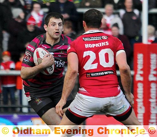 PHIL Joy was among Oldham's try-scorers at Derwent Park.