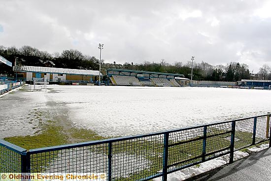 Snow on the pitch doomed Roughyeds’ Bradford match. 
