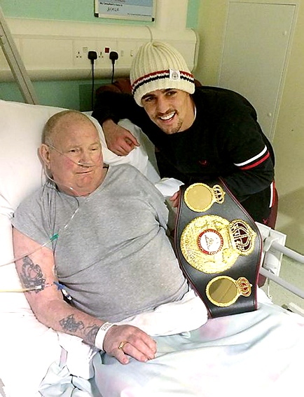 Frank was visited by Anthony Crolla the night before he died.