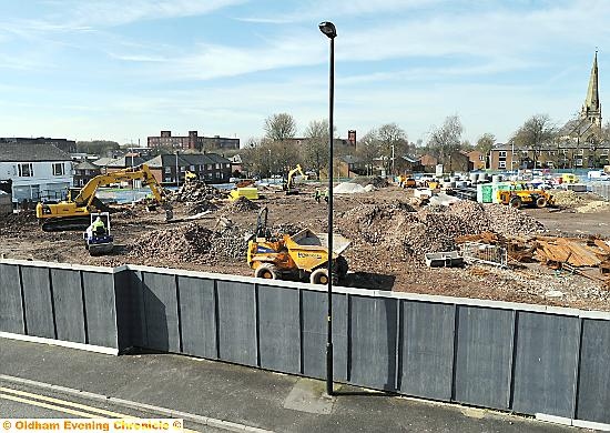 The new Lidl development on site of old Assembly Hall in Royton.