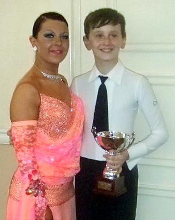 Jabez Sykes (R) with dance partner