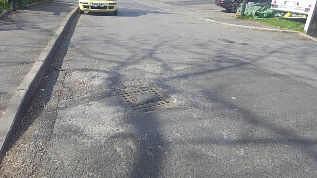 The road on Bowling Green Close in Chadderton has never been finished.