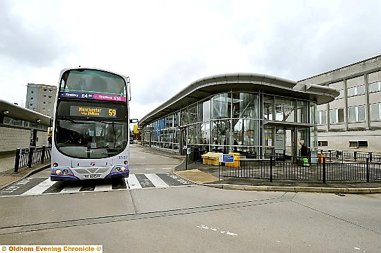 OLDHAM’s Cheapside bus station - month’s closure for maintenance.