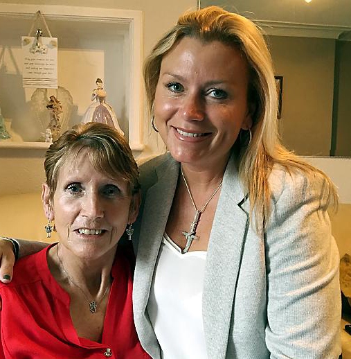 BEST foot forward . . . Tricia Penrose with her mum Sue Gordon