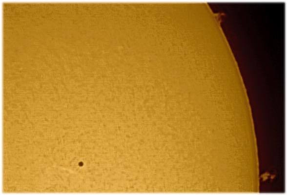 RARE... Mercury passes the sun - picture taken in Springhead.
