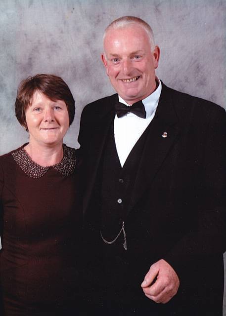 TRIBUTES paid... Chadderton and Failsworth Rotary Club president John Blakeman suddenly passed away this week. Pictured with wife Christine.