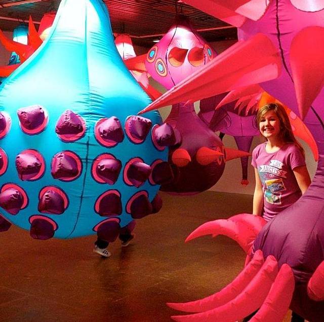 Festival Oldham takes place on May 28. Pictured are spacecadets inflatable sculptures inspired by cells and organisms
