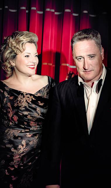 HEADING TO TOWN . . . vocalist Claire Martin OBE and legendary saxophonist and vocalist Ray Gelato.